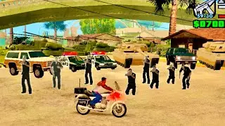 Six Star Wanted level Vs Bike😱| GTA San Andreas Gameplay