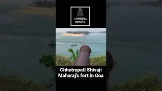 At Betul fort with view of river Sal joining Arabian Sea
