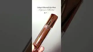 Lakmē Glitterati Lip Glaze~Espresso Martini | Swatch✨ #trending #lipgloss #makeup #lakme #shorts