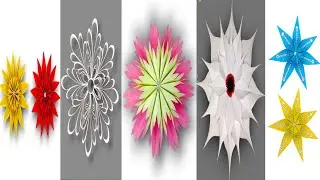 paper snowflakes for Christmas ❄🌲 / paper snowflakes 3D #snowflakedecoration #christmas ✨❄