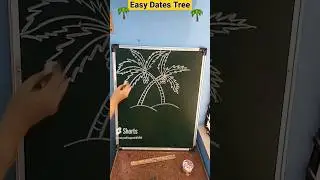 Easy dates tree drawing 🌴👌💖 #shorts #drawing #tree  #trending