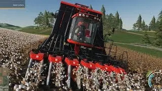Farming Simulator 19 - Harvesting Cotton Gameplay (HD) [1080p60FPS]