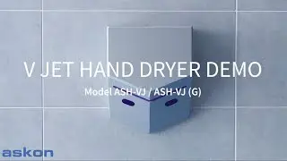 V Jet Hand Dryer - Actual Hand Drying Demo