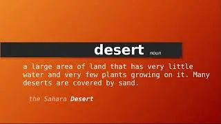 desert , Meaning of desert , Definition of desert , Pronunciation of desert