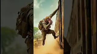 Indian monkey saved Super Express Train from Terorest🚆#ai #monkey #youtubeshorts