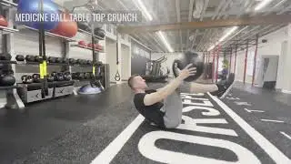 Medicine Ball Table Top Crunch