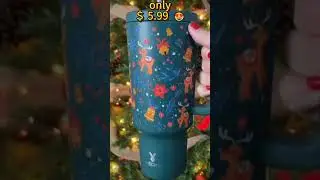 Perfect christmas gift: insulated travel mug with straw