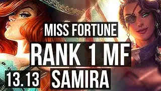 MF & Taric vs SAMIRA & Janna (ADC) | Rank 1 MF, 17/3/7, Godlike, Rank 14 | NA Challenger | 13.13