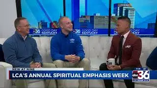 LCA's Coach Galloway and Jacob Smith talk Spiritual Emphasis Week on ABC36's GDK with Lee Cruse