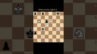 Easy Chess Puzzles - 25 #chess #chessshorts #chesstacticstoremember