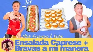 Ensalada Caprese con Salm&oacute;n + Bravas &ldquo;a mi manera&rdquo; 👨&zwj;🍳🔥
