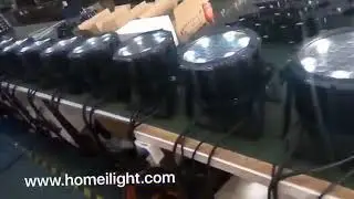 RGBW 54*3w waterproof par light test...