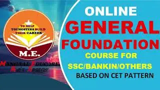 BATCH 2 ONLINE GENERAL FOUNDATION COURSE