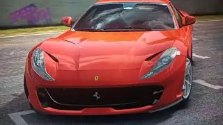 Ferrari 812 Superfast in Red colour and DRAG race in Dubai Autodrome #rishavkumar #ytshorts #like 