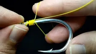 Fishing knot: Twisting knot with two Fingers.  fastest and strong !!! Let's Challenge!