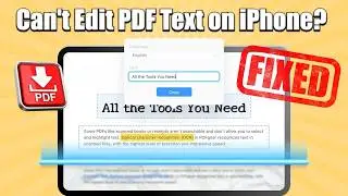 Can't Edit PDF Text on iPhone? 【Fixed】Use This OCR Tool on  Mac & Windows