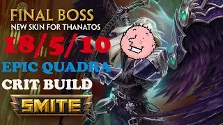 SMITE Thanatos Jungle Damage Build 2020 Gameplay - *QUADRAS HERE AND THERE*