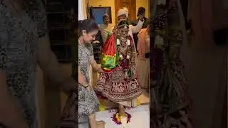 nayi bahu ki Ghar mi entry bridal ka grahprabesh 💓💞#shorts #entry #bride