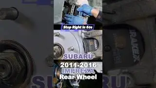 Quick Rear Brake Repair Tutorial - Subaru Impreza 2011&ndash;2016 Step by Step #Subaru #Impreza  #brake
