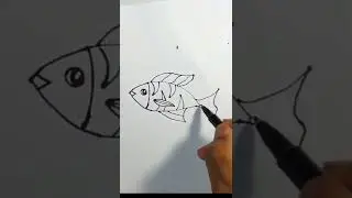 Fish Drawing #shorts #drawing