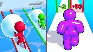 Snow Race 3D 🆚 Tall Man Run Walkthrough New Update MAX Gameplay 2026 FRE