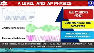 CAIE A2 Physics Quick Revision -Important PAST PAPER Qs on Communication Systems for PAPER 4 Exam
