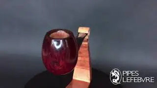 Pipe droite rouge noir