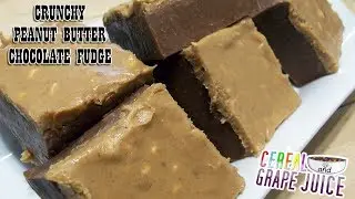 CRUNCHY PEANUT BUTTER CHOCOLATE FUDGE - CerealAndGrapeJuice.com