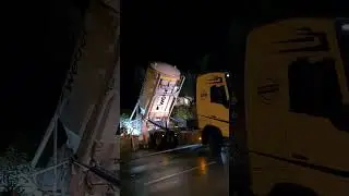 VLog Stellplatz #11: Aufladen des 20 Tonnen  Betonsilos von Weber