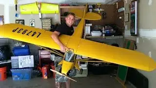 First engine start up on the 1/4 Balsa USA Cub in almost 30 years