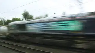 Free HD Stock Footage: Train Travelling Through Country