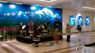 Alaskan Natives dance Dimond Mall