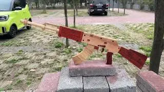 AK47 Wooden Rubber Band Gun Assembling Tutorial