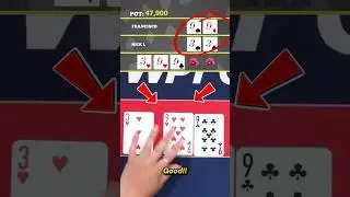 QUADS vs FULLHOUSE💣 #poker #pokerua #pokerlife