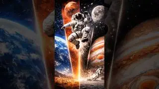 SAME JUMP&hellip; DIFFERENT PLANETS 😲 GRAVITY CHANGES EVERYTHING! 🚀 #spacevideo #universe 🚀 #viral #shorts
