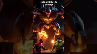 🤖🔥 HULK & SPIDER-MAN vs GIANT ROBOT | Full Action AI Superhero Fight 🔥🕷️ #robotfighting