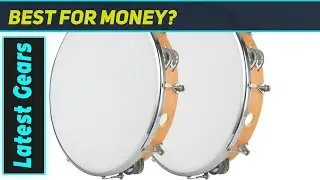 CYEAH 2 Pack Wooden Tambourine: The Best Hand Held Drum for Every Celebration!