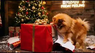 DogChristmas🎄🎊 #FridayVibes #ShibaFriday #CuteDog #XmasDog #DogLover