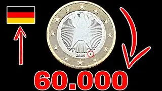 RARE DEFECT GERMANY 1 EURO 2009 F - 60.000