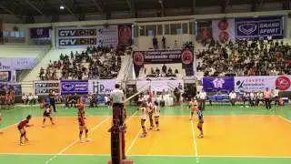 Khonkaen Star VC  Vs Supreme Chonburi-E.Tech VC |Volleyball thailand league 2016-17|