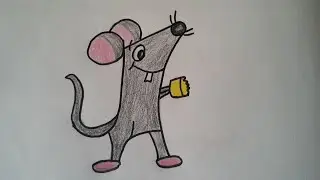 Rat drawing using number 9