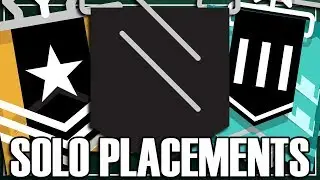 Solo Smurf: The First Placement - Rainbow Six Siege