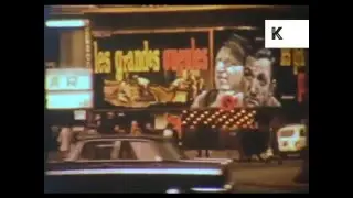 1960s Paris Traffic, Home Movie Footage