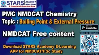 Boiling Point & External Pressure Chapter Discussion  | PMC NMDCAT Chemistry Preparation