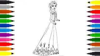 Frozen 4 Elsa Drawing and Coloring Pages
