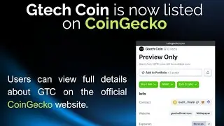 Latest update from GTech Network airdrop mining token reveals Mainnet Launch is close