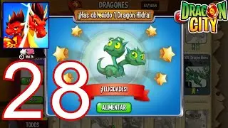Dragon City {Gameplay} Nivel 33 Nuevo Drag&oacute;n Hidra y poder de la triada