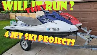 JUNK ROW Yamaha Waverunner Will it RUN? Project Jet Skis PART 1 VX1100 FX HO Polaris MSX 110