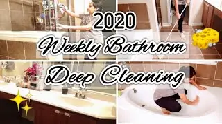 WEEKLY BATHROOM DEEP CLEANING 2020/ BATHROOM DEEP CLEANING MOTIVATION/ SIMPLY JASPREET