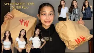 H&M Summer Haul🛍️| Cute Tops Under 500🎀| MUST HAVES in your closet🤞🏻|